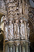 Cattedrale di Santiago di Compostela, Galizia Spagna - Il Portico della Gloria  il nartece dell'ingresso occidentale completato nel 1188. 